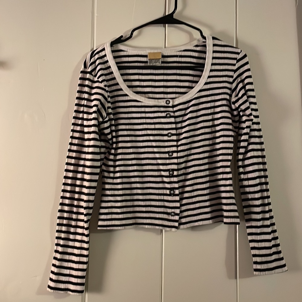 VINTAGE San Francisco CITY LIGHTS small long sleeve button up top